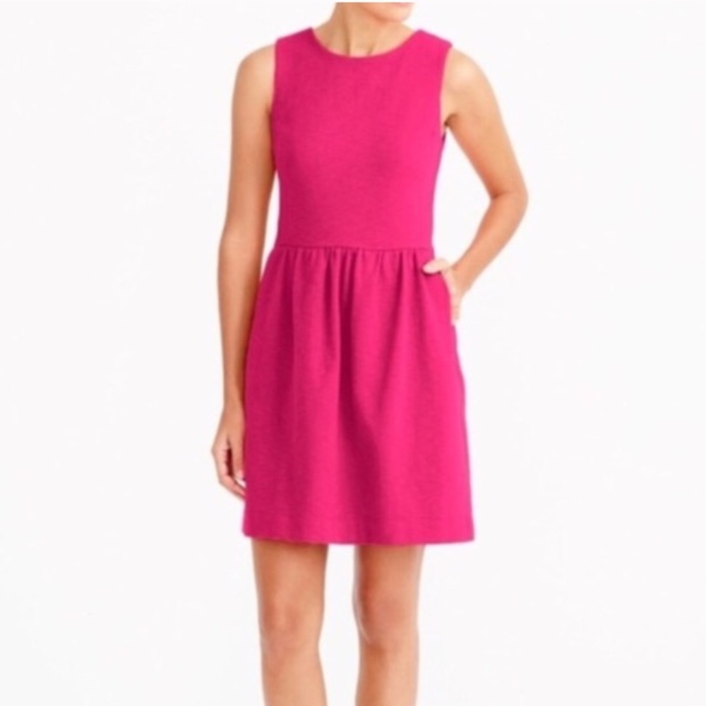 J. Crew hot pink sleeveless dress size 4